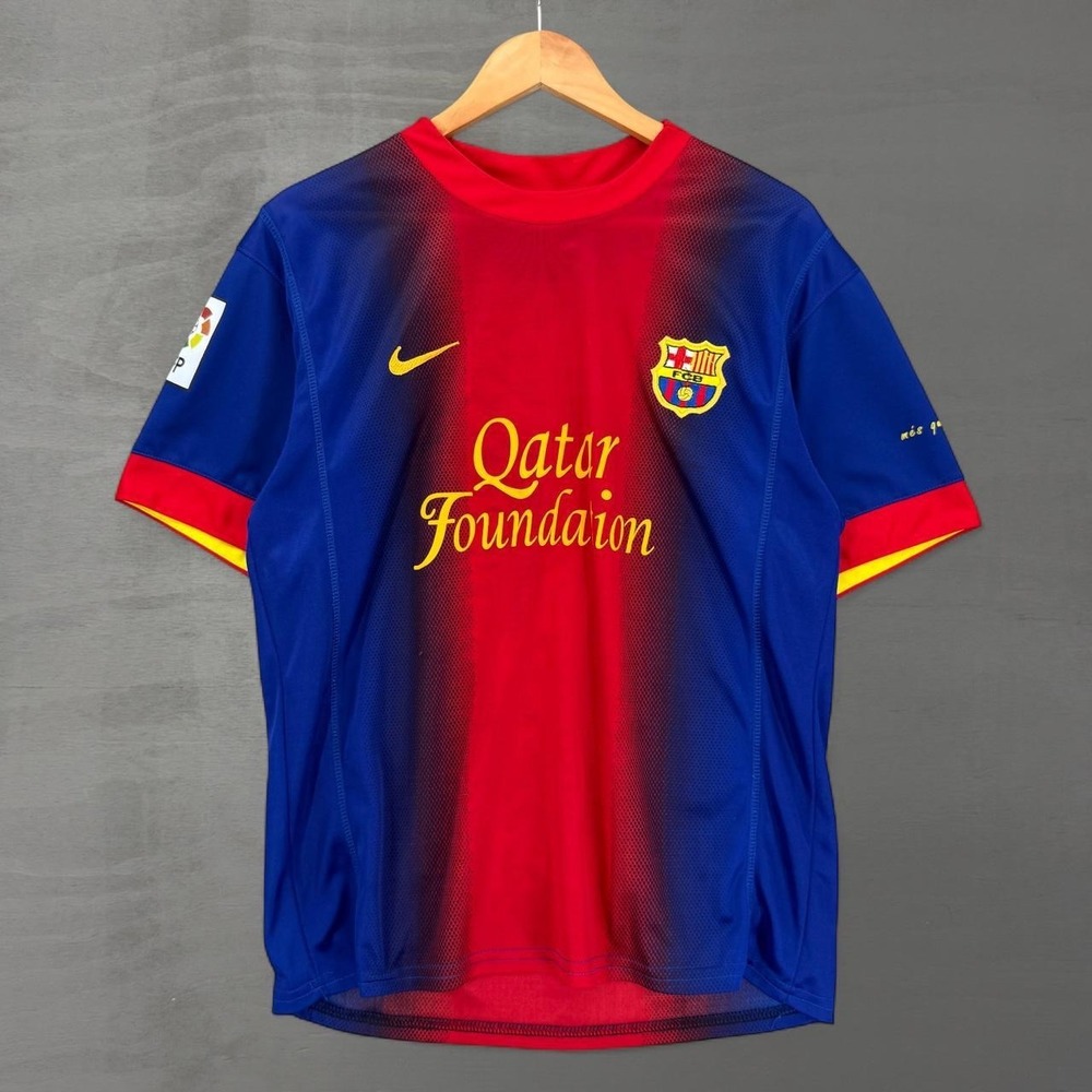Nike FC Barcelona Soccer Jersey Blue Red Messi 10 2012-13 LFP Large